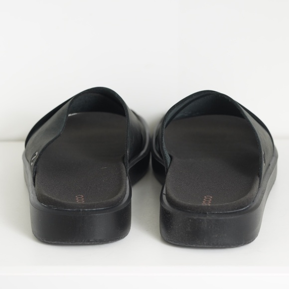 $120 Ecco Flowt M Crosstrap Sandals Comfort Slides Black Leather Men 11-11.5/ 45 main image 5